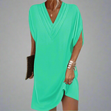 Vestido elegante de tecido selecionado