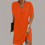 Vestido elegante de tecido selecionado