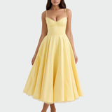 Vestido Midi Amarelo
