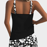 Conjunto de Biquíni em Dois Peças com Padrão Floral