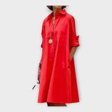 Vestido Artesanal com Padrão Geométrico