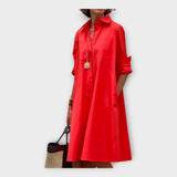 Vestido Polo Elegante em Tecido Premium