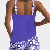 Conjunto de Biquíni em Dois Peças com Padrão Floral