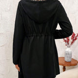 Daisy™ - Casaco Reversível com Capuz e Estampado de Leopardo