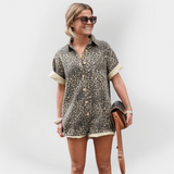 Macacão com Estampa de Leopardo