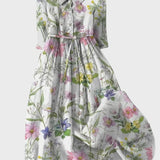 Vestido Longo com Flores