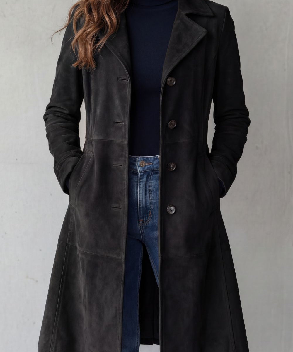 Casaco Clássico de Meia-Estação – Modelo Helena