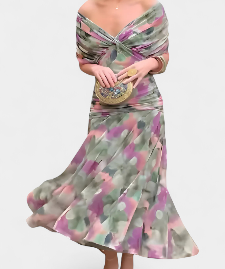 Catarina - Vestido Elegante com Detalhes em Renda