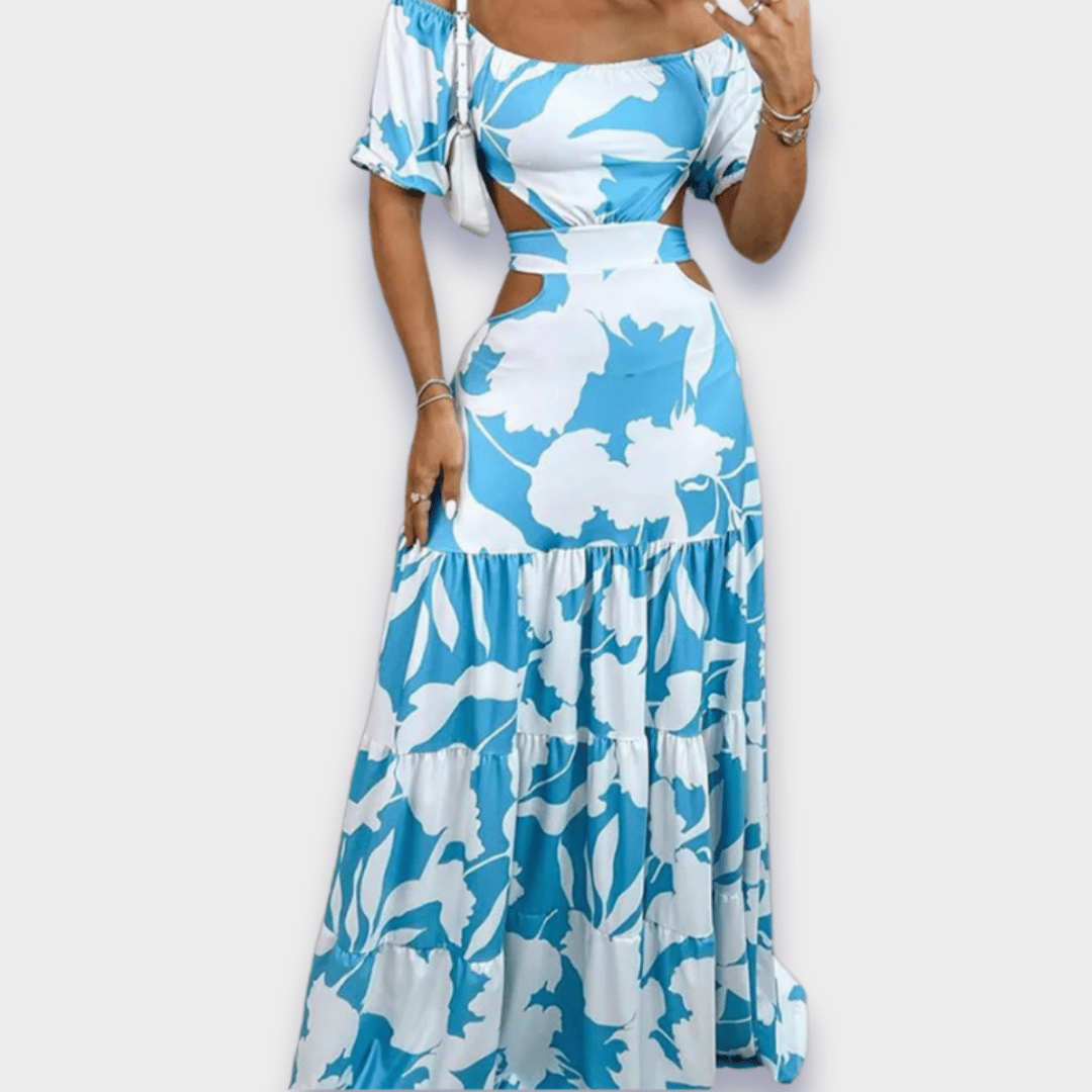 Vestido ajustado com silhueta em tecido luxuoso