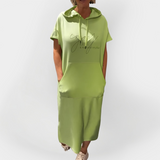 Vestido Diário com Capuz