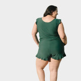 Fato de Banho com Rendas e Suporte para o Peito