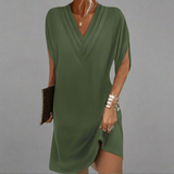 Vestido elegante de tecido selecionado