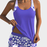 Conjunto de Biquíni em Dois Peças com Padrão Floral