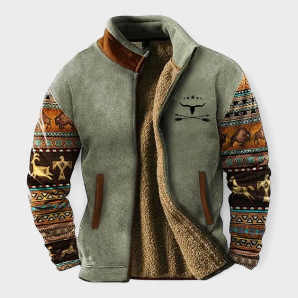 Adrien - Stylish Fleece Jacket for Men with Thermal Lining