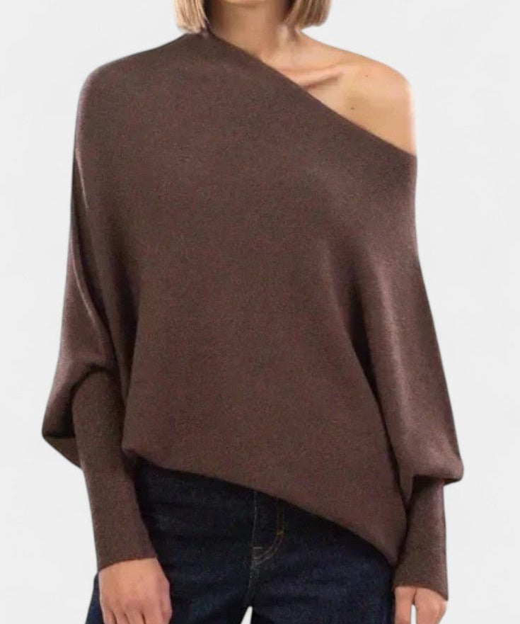 Andrea | Sweater de ombro caído