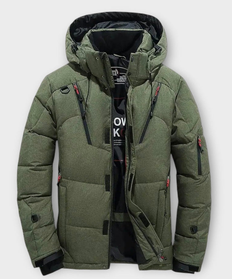 Arktis Pro™ | Parka de Inverno Masculina Sólida