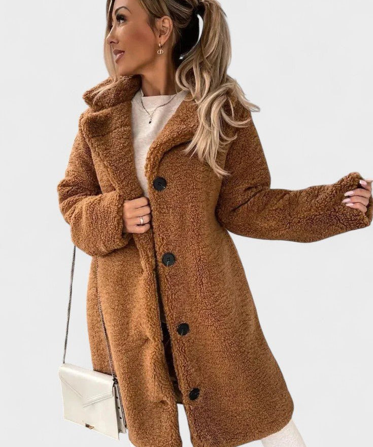 Birgitte™ | Elegante teddy jacket em design luxuoso