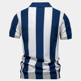 Bo™ | Polo Listrado Marinho