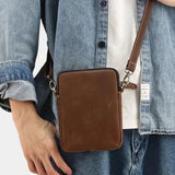 Carl™ | Mala de Ombro Minimalista em Couro