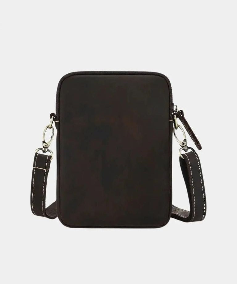 Carl™ | Mala de Ombro Minimalista em Couro