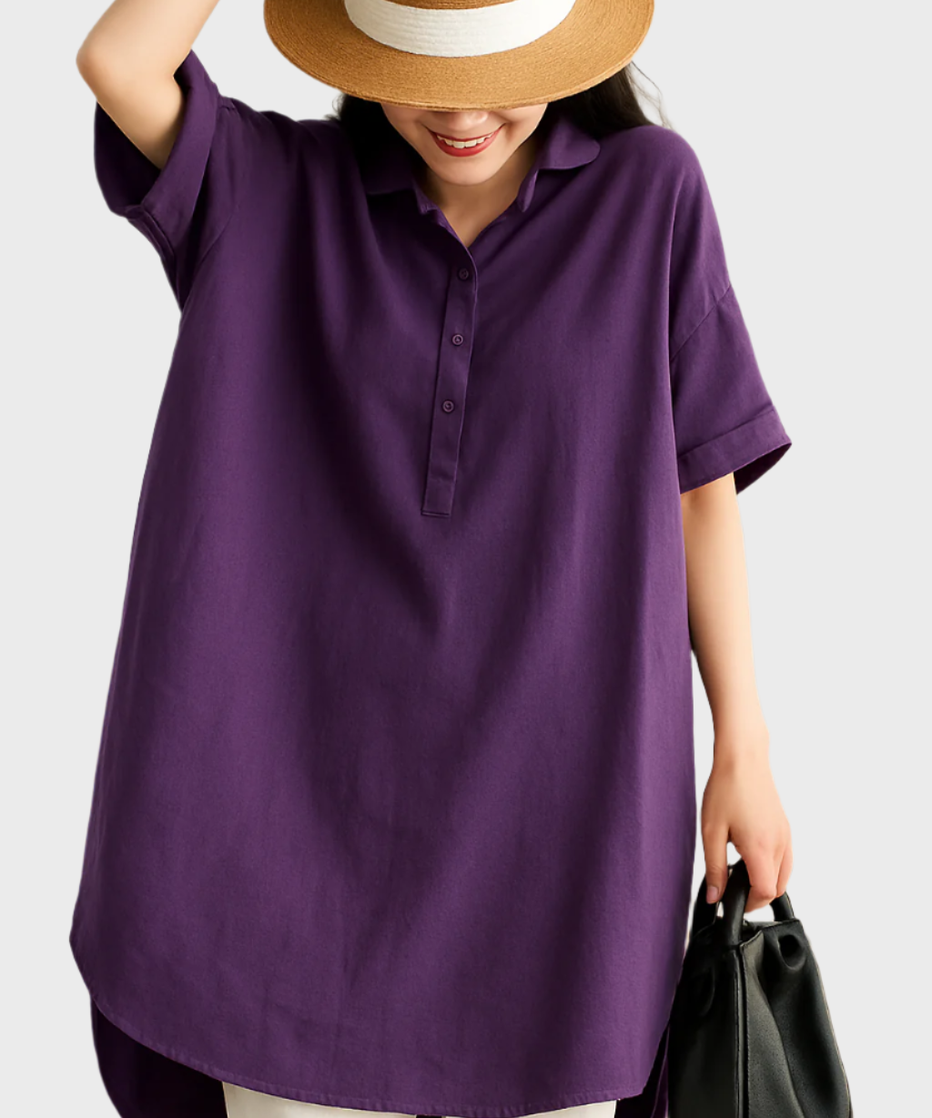 Vestido Camisa de Linho Relaxado