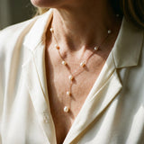 Colar Vintage com Pendente de Pérolas