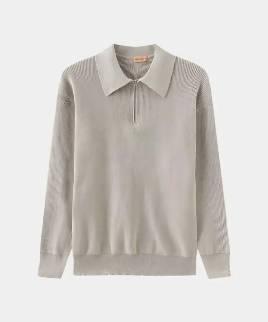 David™ | Pullover Polo com Zíper