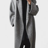 Ditte™ | Casaco de lã longo com design intemporal