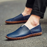 Elegantes Loafers de Couro Respirável