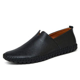 Elegantes Loafers de Couro Respirável