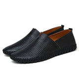 Elegantes Loafers de Couro Respirável