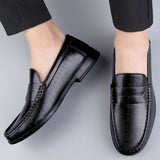Elegantes Loafers de Couro Premium