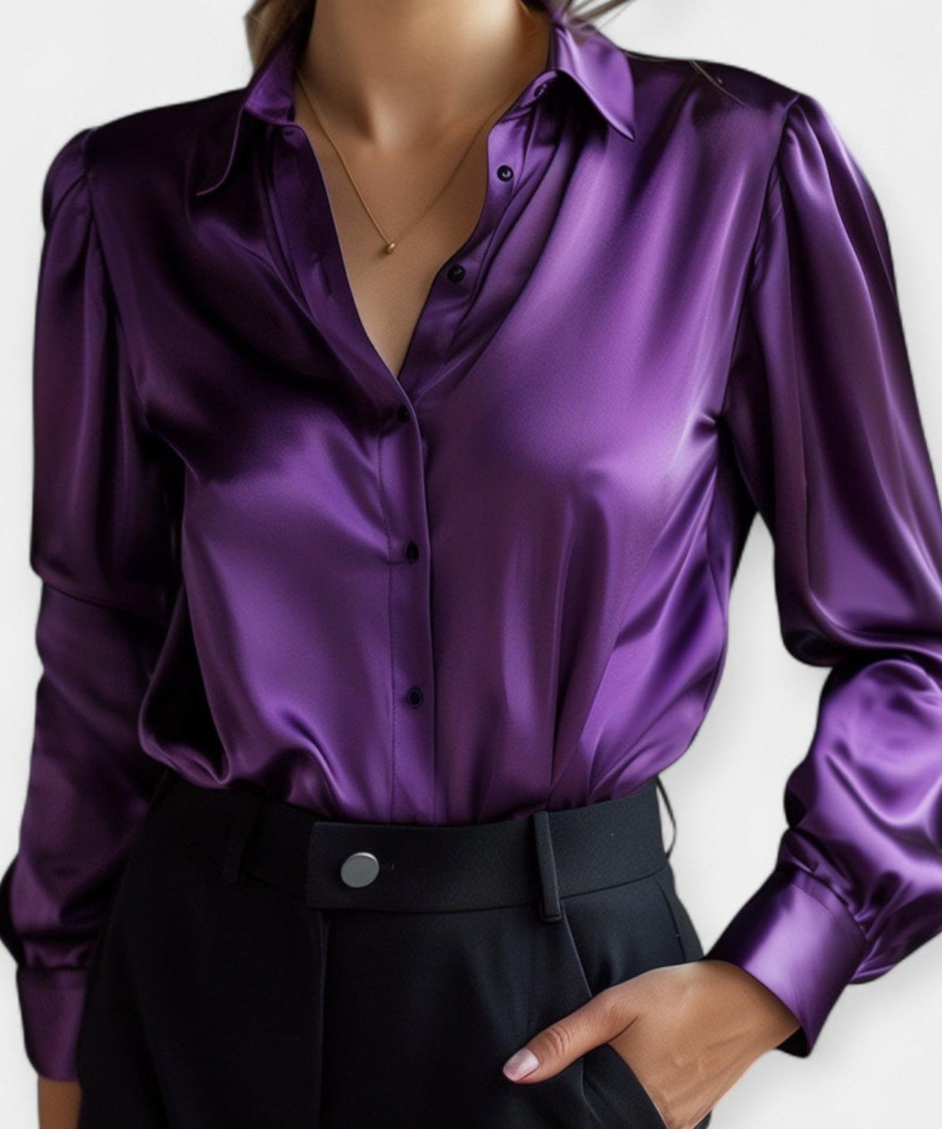 Ellen | Camisa de cetim