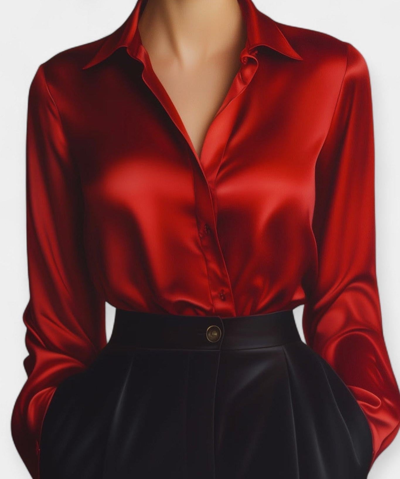 Ellen | Camisa de cetim