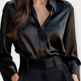 Ellen | Camisa de cetim