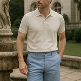 Felix™ | Calções de Linho Azul Horizonte