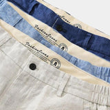 Felix™ | Calções de Linho Azul Horizonte