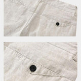 Felix™ | Calções de Linho Azul Horizonte