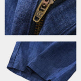 Felix™ | Calções de Linho Azul Horizonte