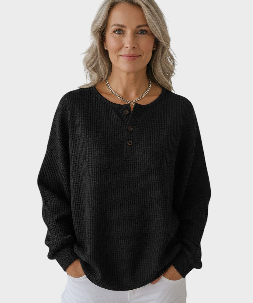 Helle™ | Sweater de Malha Waffle