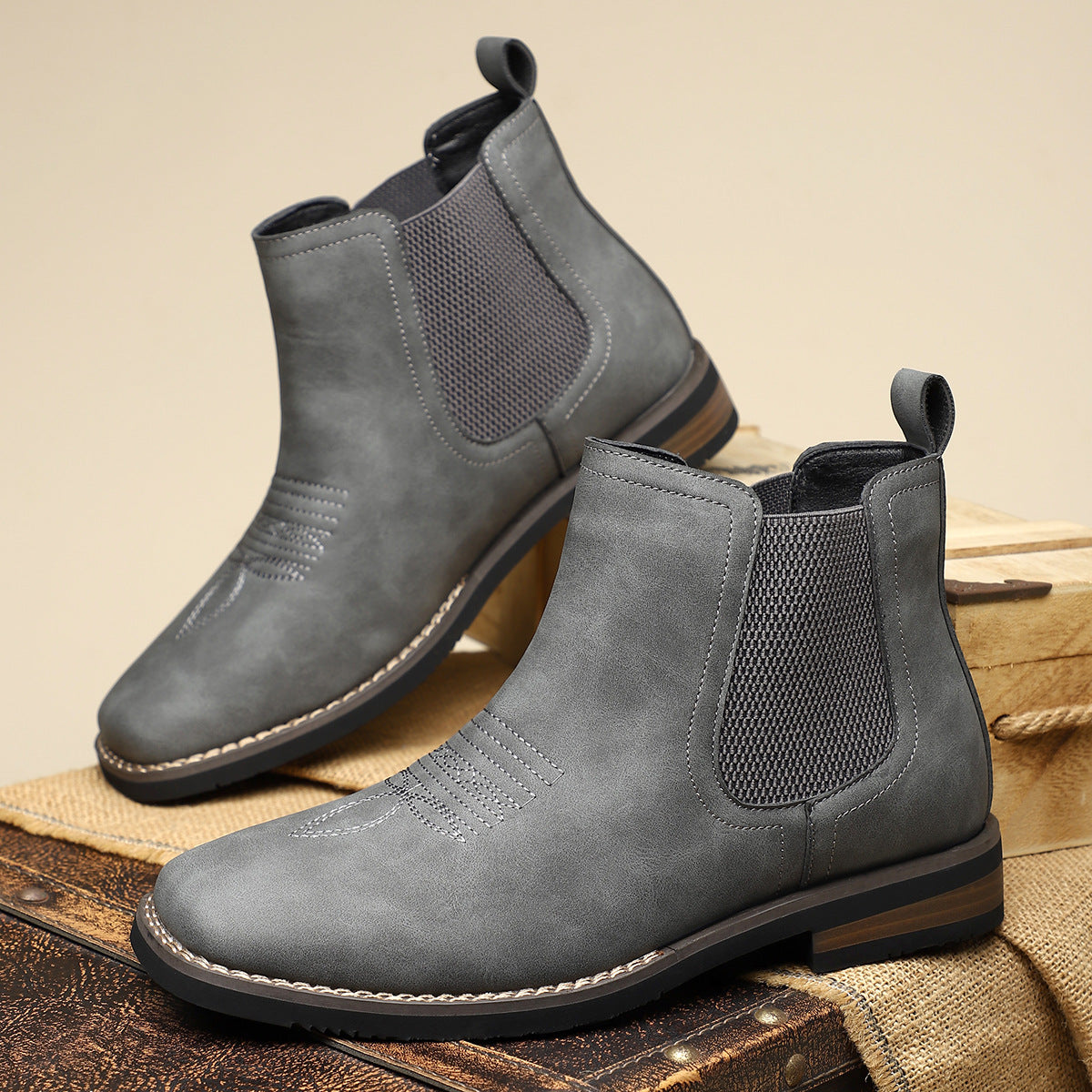 Henrik™ | Botas de couro clássicas para homens