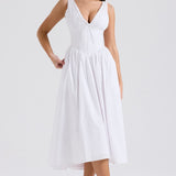 Vestido Midi de Romântica Floral