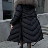 Nova™ | Elegante casaco com gola de pele sintética