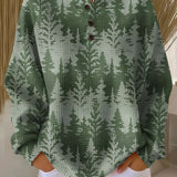 Inga™ - Sweater de Mulheres com Motivo Clássico de Madeira