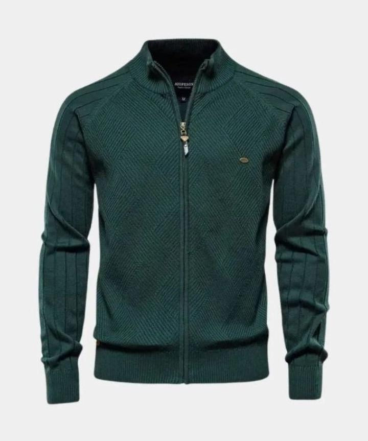 Jacquard™ | Cardigan de Malha com Zíper