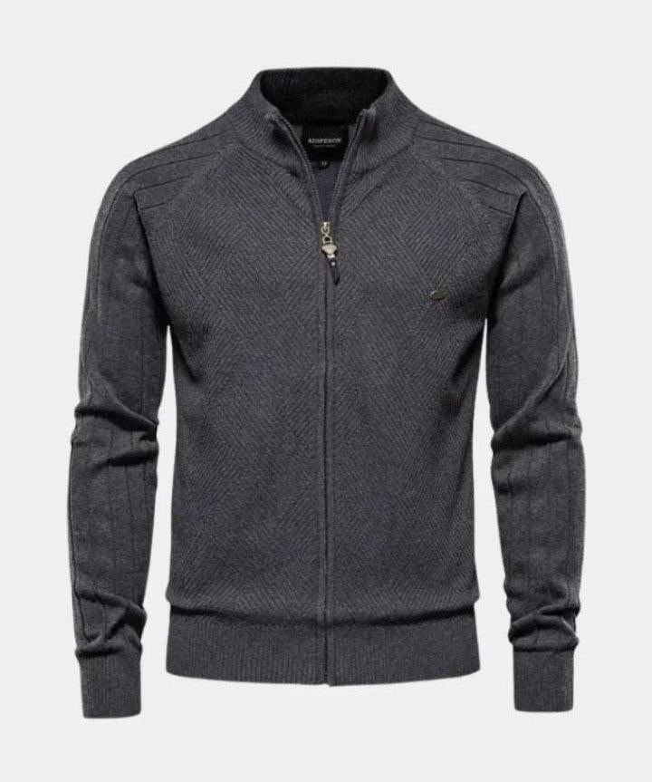 Jacquard™ | Cardigan de Malha com Zíper