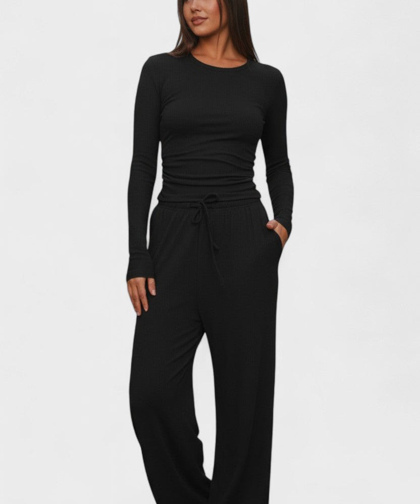 Jana™ | Conjunto solto com mangas longas