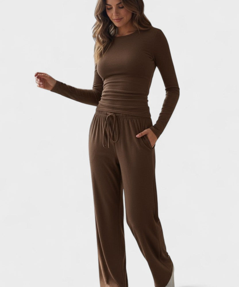 Jana™ | Conjunto solto com mangas longas