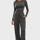 Jana™ | Conjunto solto com mangas longas