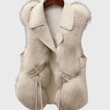 Katrine | Colete de pele elegante